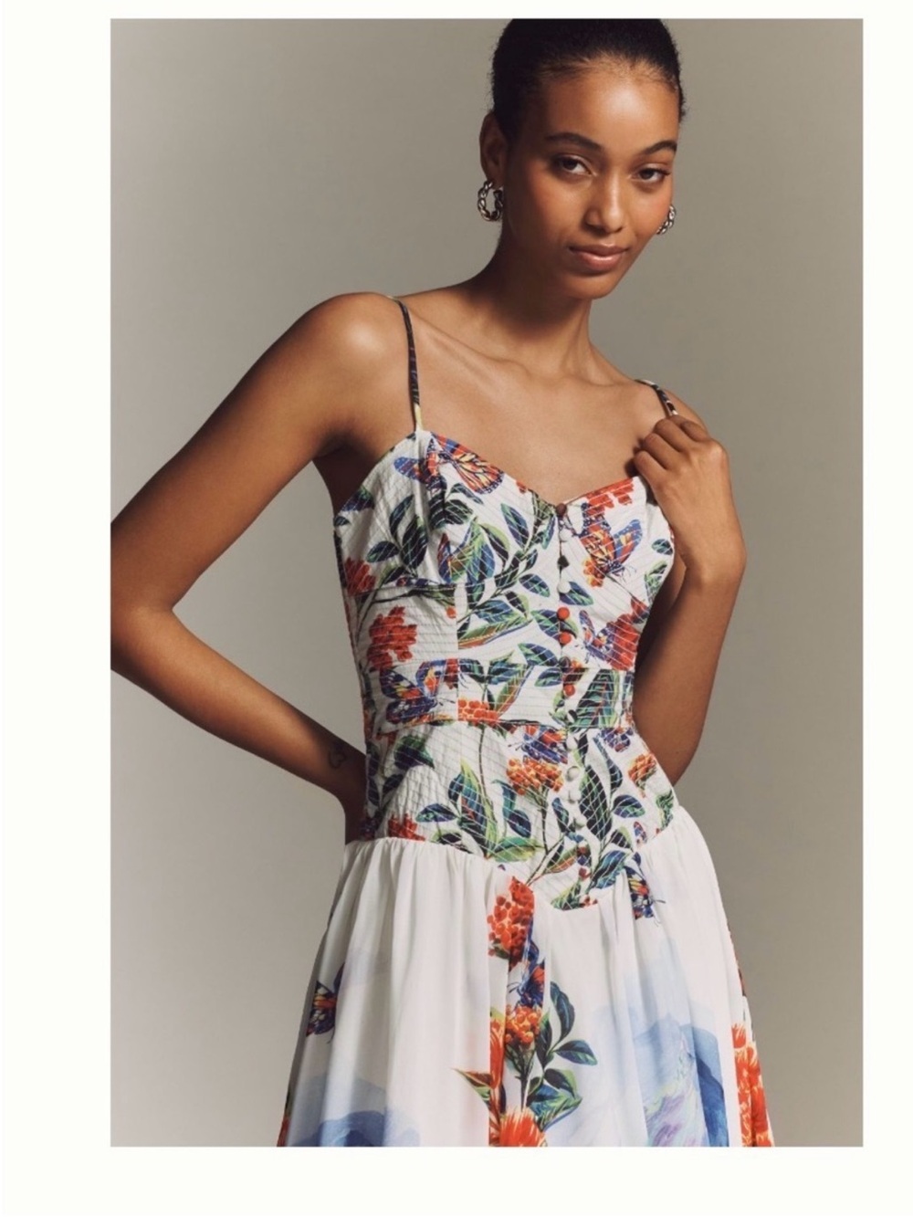 Anthropologie muse basque waist dress XS nwt - Picture 3 of 4